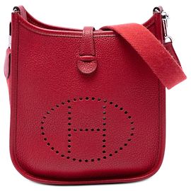 Hermès Red Clemence Evelyne I 16 Amazone Rouge Bordeaux