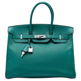 Hermès Green Epsom Birkin Retourne 35 Green Dark green