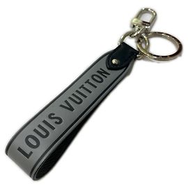 Louis Vuitton Monogram Eclipse Capital LV Keychain Brown