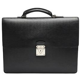 Pasta de Documentos em Couro Epi Louis Vuitton Preto