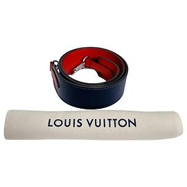 Louis Vuitton Bicolor Epi Leather Shoulder Strap Red Navy blue