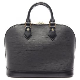 Louis Vuitton Alma Handtasche Schwarz