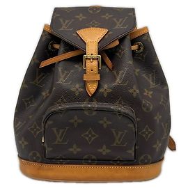 Louis Vuitton Monogram Mini Montsouris Backpack Brown Beige