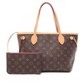 Sac cabas Louis Vuitton Neverfull PM Marron