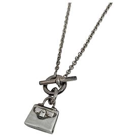 Hermès Collana Amulette Kelly Hermes Argento