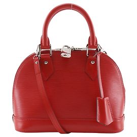 Louis Vuitton Alma Epi Leather BB Rouge