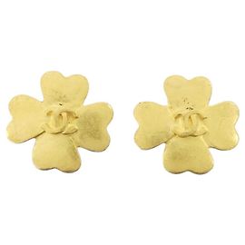 Orecchini a clip dorati Chanel D'oro