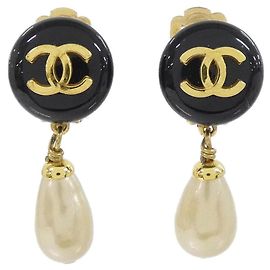 Orecchini a clip Chanel bianco e nero Nero Bianco