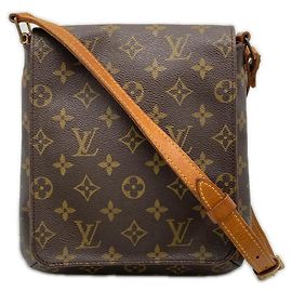 Borsa a Spalla Louis Vuitton Monogram Musette Salsa Marrone Beige Monogramma