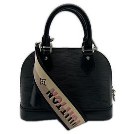 Bolsa Louis Vuitton Epi Alma BB Preto Bege