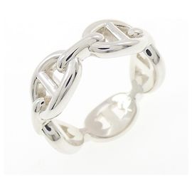 Hermes Hermès Chaine d'Ancre Enchainée Ring Silber