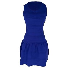 Mini abito Madison in viscosa blu Maje Blu