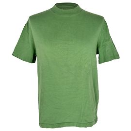 Camiseta de algodão verde com logotipo Lanvin Verde