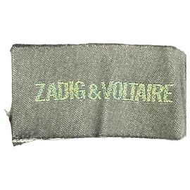 Mini saia em camadas estampada em algodão cinza Zadig & Voltaire Cinza