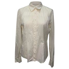 Camisa de manga larga con botones Joseph Joe en algodón blanco Blanco