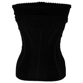 Top tube Jacquemus Le Papier 'La Maille Lucca' en polyester noir Noir