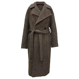 Joseph Chalon Blanket Coat in Grey Alpaca Wool Grey