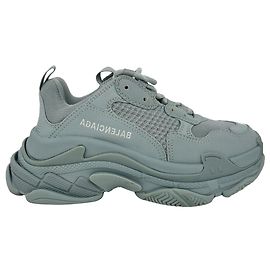Baskets Triple S Balenciaga en polyester bleu clair Bleu Bleu clair