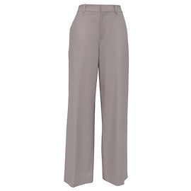 Victoria Beckham gerade Hose aus Polyester in Grau Grau