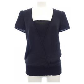 Chanel Seidentop Schwarz