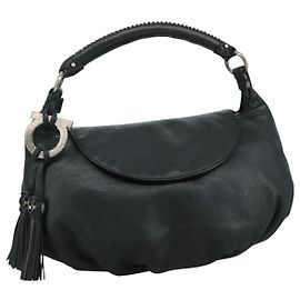 Salvatore Ferragamo Gancini en cuir Medium Noir