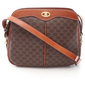 Céline Bolsa de Ombro Celine Macadam Marrom