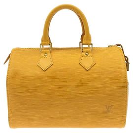 Sac Boston Louis Vuitton Epi Speedy 25cm Jaune