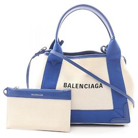 Balenciaga Navy Cabas XS 2-Way Handtasche Blau Roh
