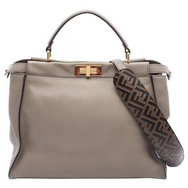 Sac à main Fendi Peekaboo Large Beige