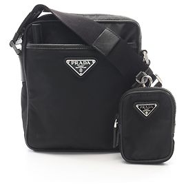 Sac à bandoulière en Re-Nylon Prada Noir