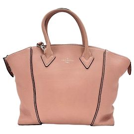 Bolsa Louis Vuitton Leather Parnasséa Lockit MM Rosa