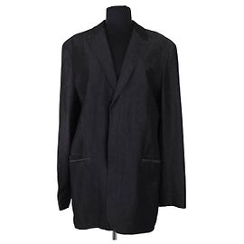 Kenzo Black Wool Jacket Men Black