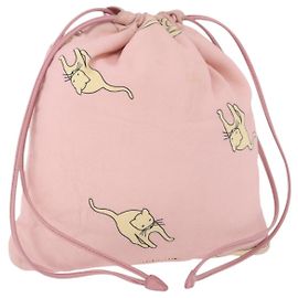 Pouch Miu Miu de algodón rosa Auth 191556 Rosa