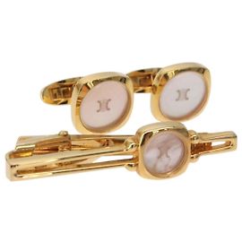 Céline CELINE Nek Tie Pin Cuffs metal Gold Tone Auth BA13864V Outro