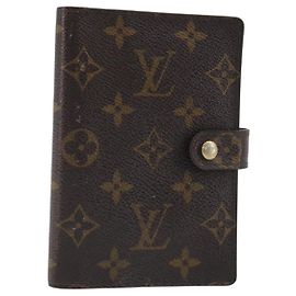 LOUIS VUITTON Monogram Agenda PM Day Planner Cover R20005 LV Auth BA14036 Monogram