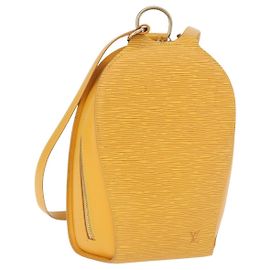 LOUIS VUITTON Epi Mabillon Backpack Yellow M52239 LV Auth 191641 Yellow