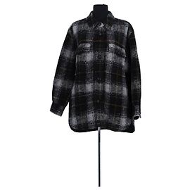 Isabel Marant Etoile Abrigo de algodón negro Negro