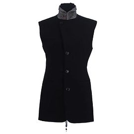 Louis Vuitton Black Linen Blazer Black