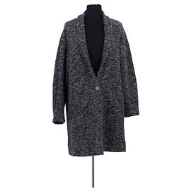 Isabel Marant Etoile Mantel aus Baumwolle Anthrazit Anthrazitgrau