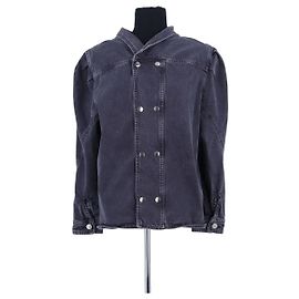Isabel Marant Anthrazitfarbene Baumwolljacke Anthrazitgrau