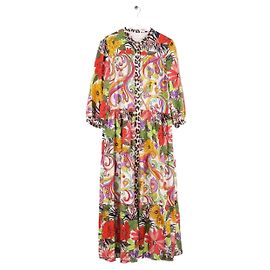 Robe en soie multicolore La Prestic Ouiston Multicolore