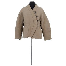 Giacca Ba&Sh Lady Coat in lino beige Beige
