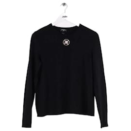 Chanel Kaschmirpullover Schwarz Schwarz