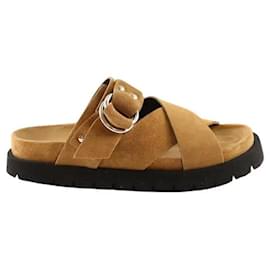 Mules Pierre Hardy en ante color camel Camello