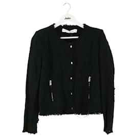 Iro Black Cotton Jacket Black