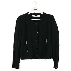 Iro Jacke aus schwarzer Baumwolle Schwarz