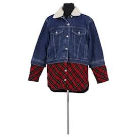 Maje Blue Cotton Jacket Blue