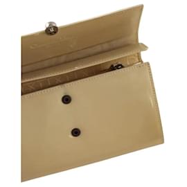 Dior leather wallet beige Beige