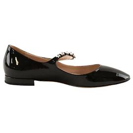 Ballerine Miu Miu in pelle nera Nero