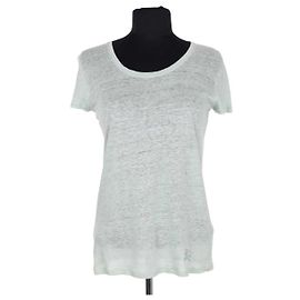 Camiseta Burberry de lino verde Verde